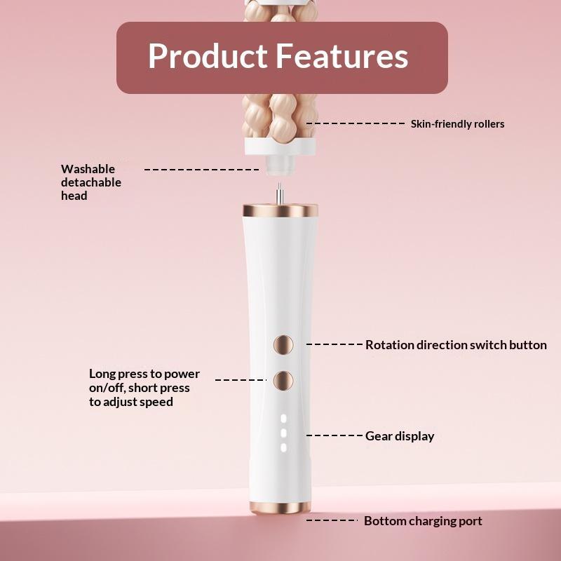 Luxury Skincare Tools - Massageador facial 3D com rolo rotativo